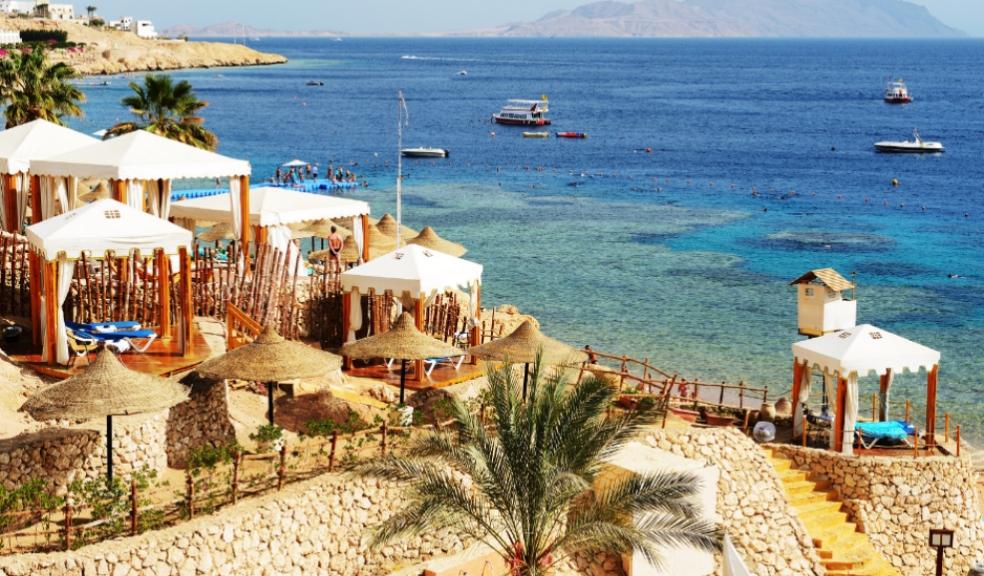 picture of the Beach at the luxury hotel Sharm el Sheikh Egypt