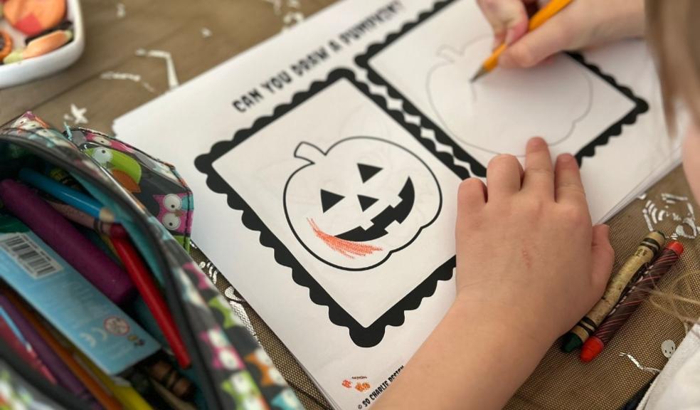 picture of a Halloween drawing activity printable activity for kids