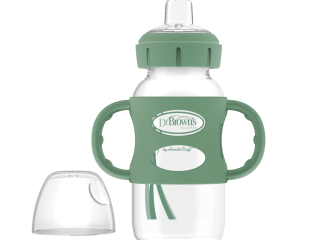 picture of Dr Browns Milestones 270ml Wide neck Sippy Bottle With Silicone Handles