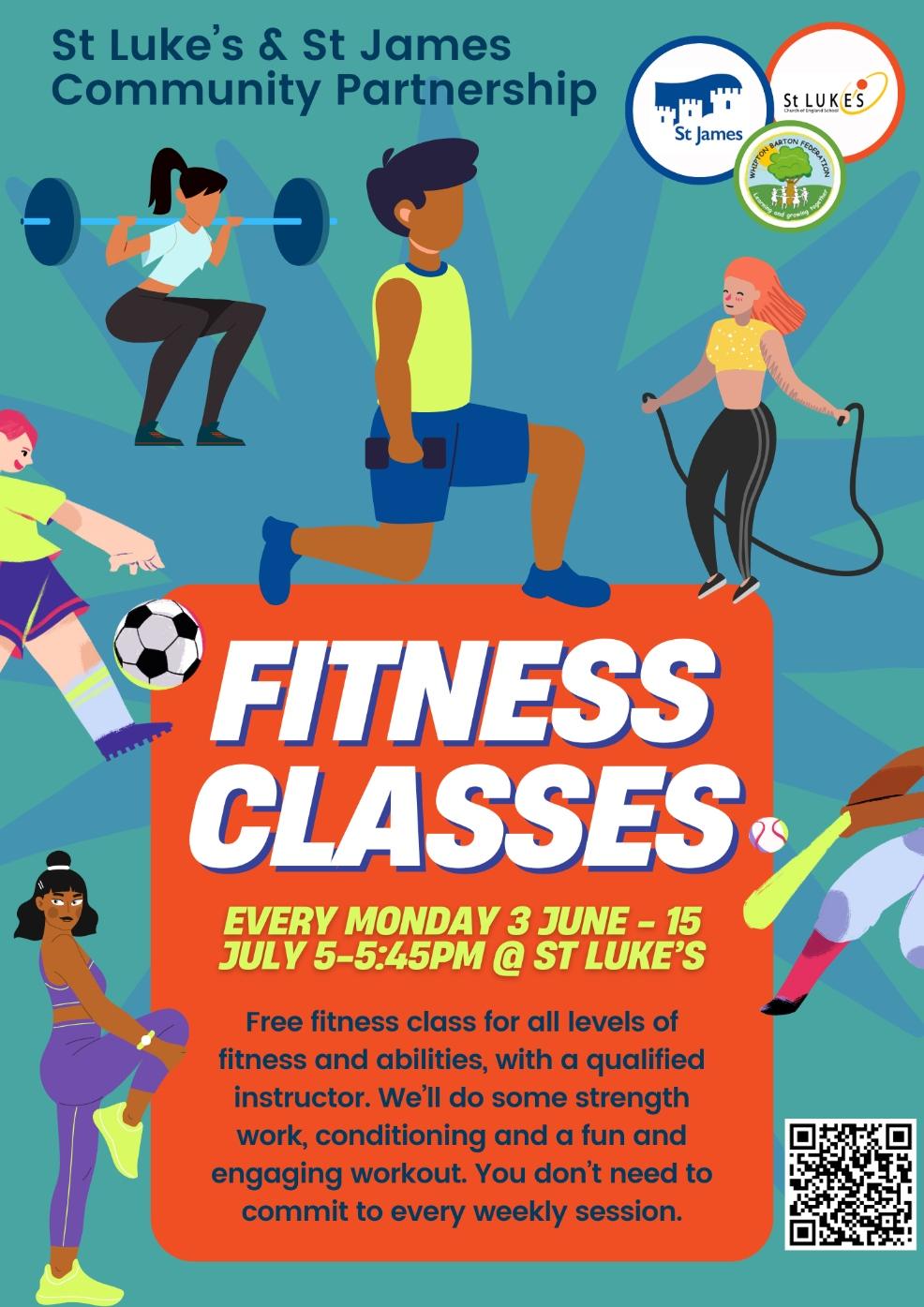 picture of Fitness Class Poster at st Lukes and St James Exeter