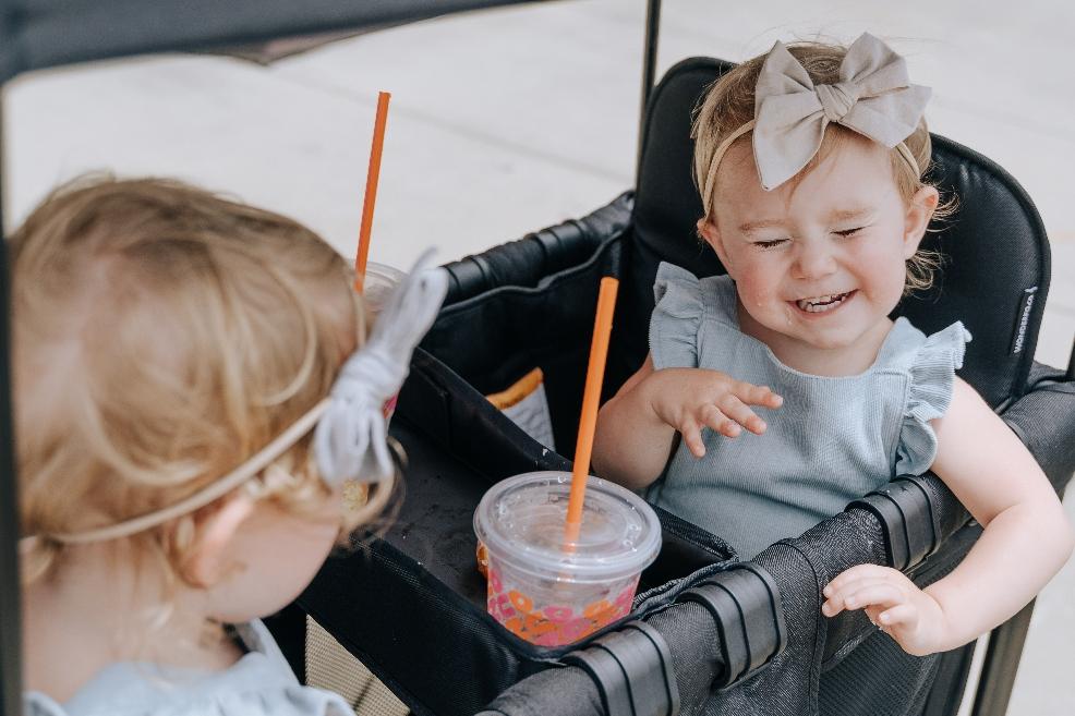 picture of happy children having a picnic in a Wonderfold Wagon