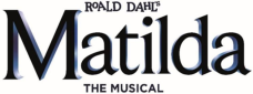 picture of a sign promoting Roald Dahls Matilda the musical