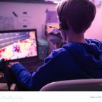 picture of a child gaming