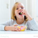 picture of a child eating sweets