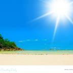 picture of sunshine over a beach