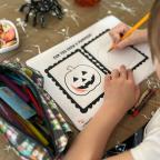 picture of a Halloween drawing activity printable activity for kids