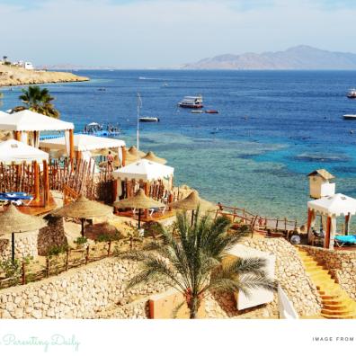 picture of the Beach at the luxury hotel Sharm el Sheikh Egypt