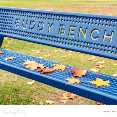 picture of a buddy bench