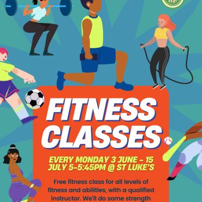 picture of Fitness Class Poster at st Lukes and St James Exeter