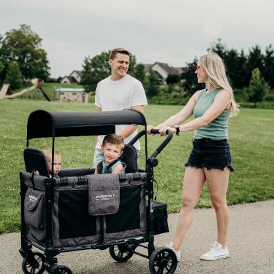 picture of a family using a WonderFold Stroller Wagon